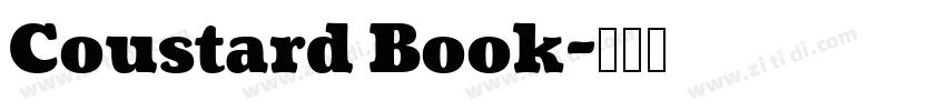 Coustard Book字体转换